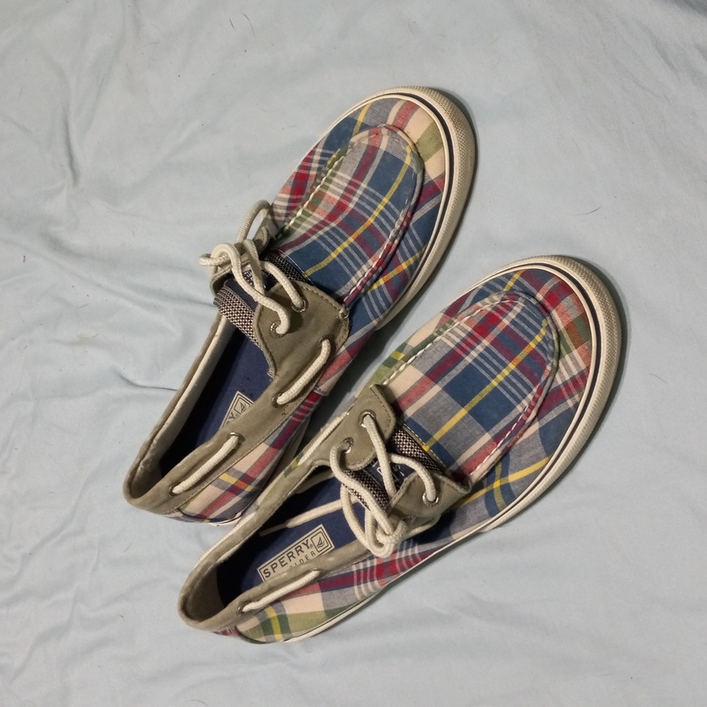 Sperry Top Sider Plaid Shoes